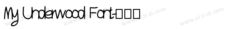 My Underwood Font字体转换